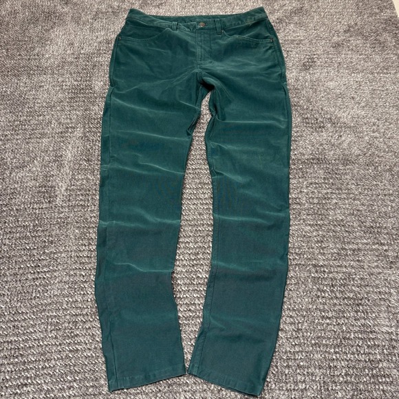 Lululemon Mens Pants Size 32 Green 5 Pocket Stretch Casual - Picture 2 of 9